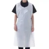 Disposable apron white