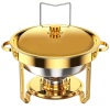 CHAFING DISH ROUND GOLD