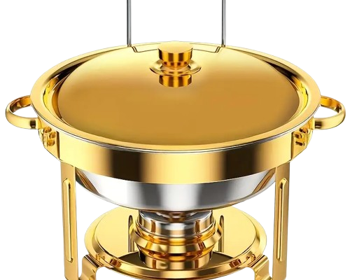 CHAFING DISH ROUND GOLD