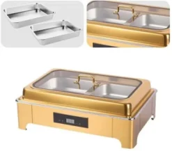 CHAFING DISH ELECTRIC GOLD